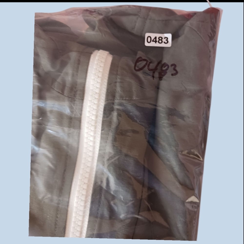CPO Provisions  Raincoat Windbreaker Jacket Side Zipper Mens Sage Large - Picture 15 of 16